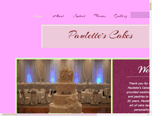 Tablet Screenshot of paulettescakes.com